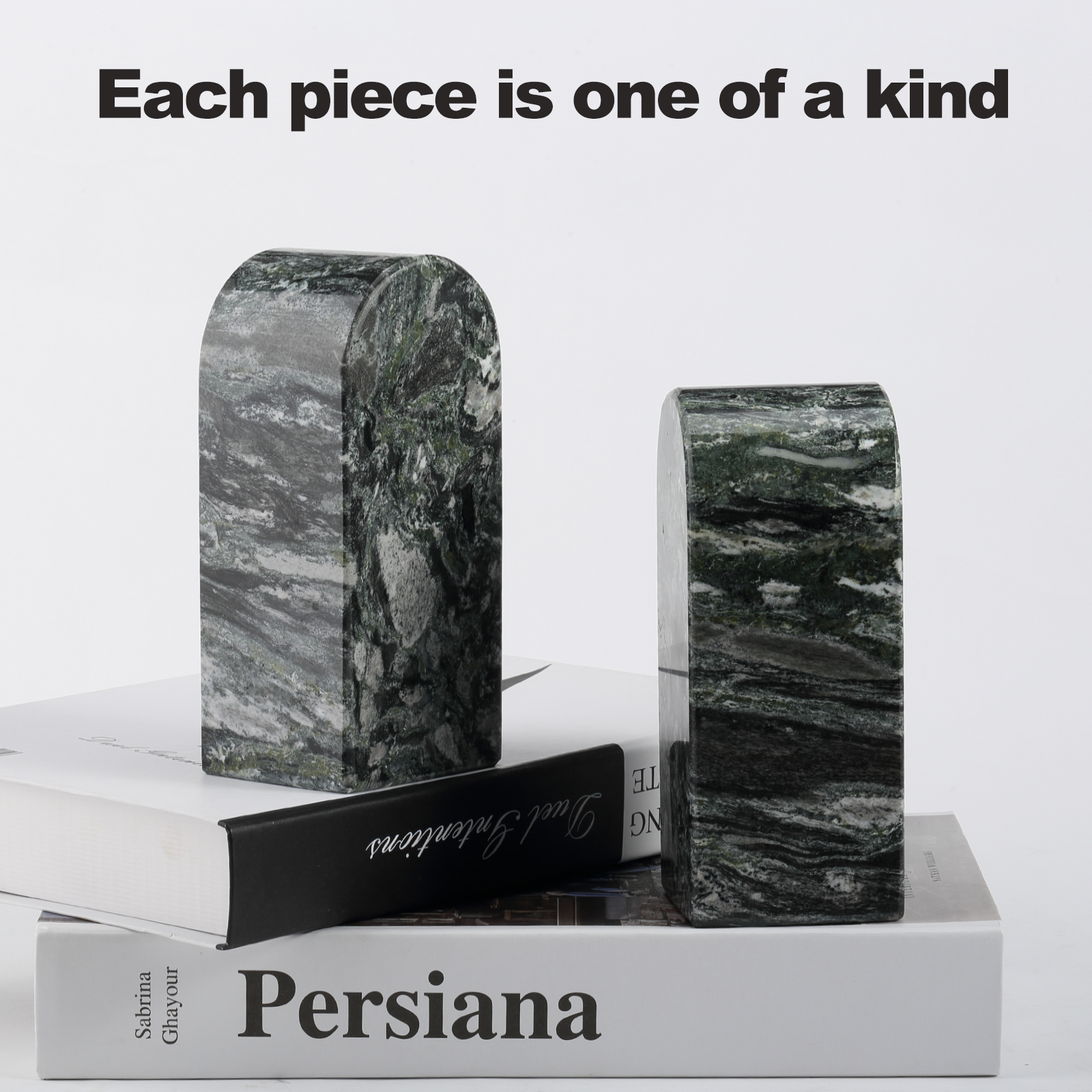 Triumphal Arch Bookends Medium - Granite (Olive Green))