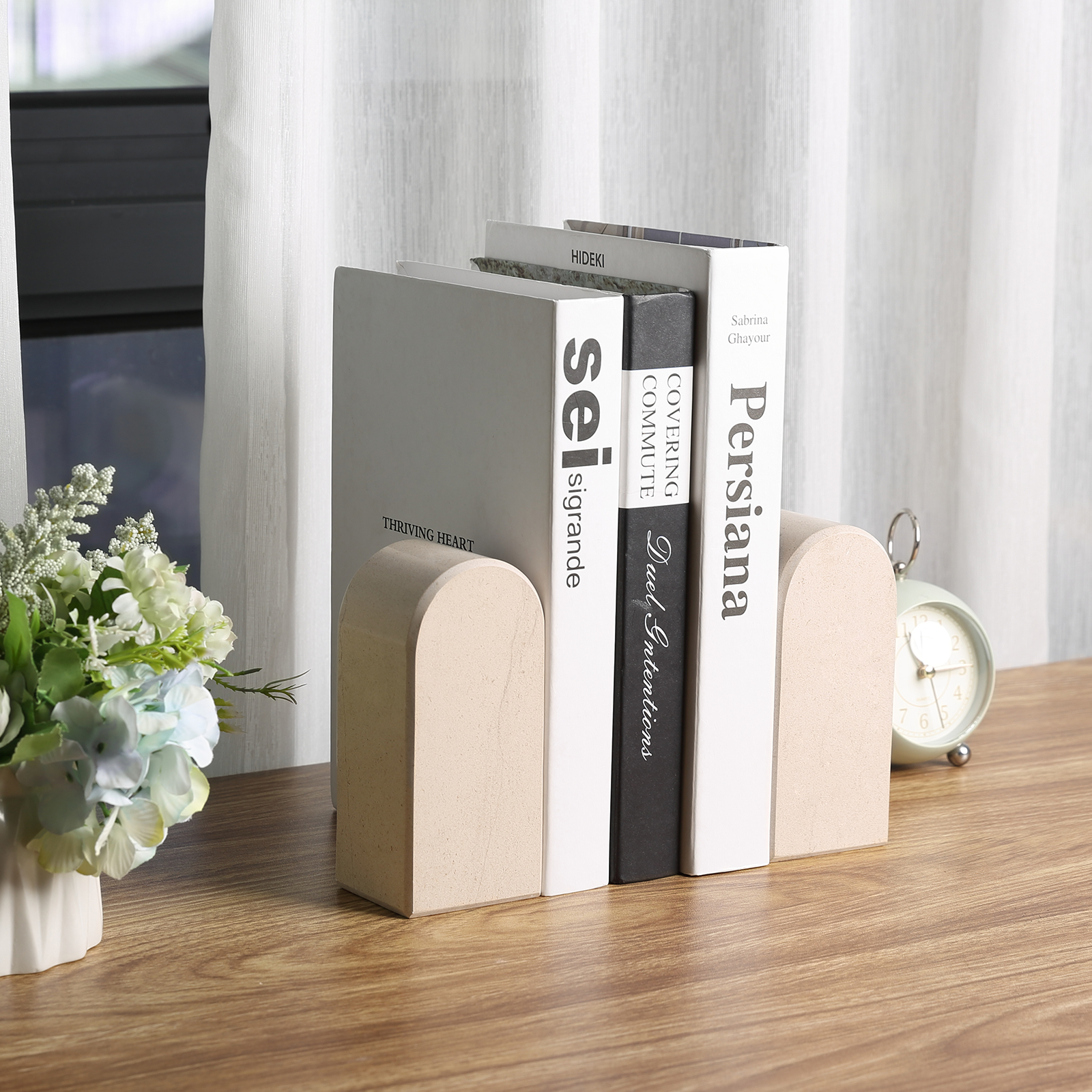 Triumphal Arch Bookends Medium - Marble (Moleanos Beige)