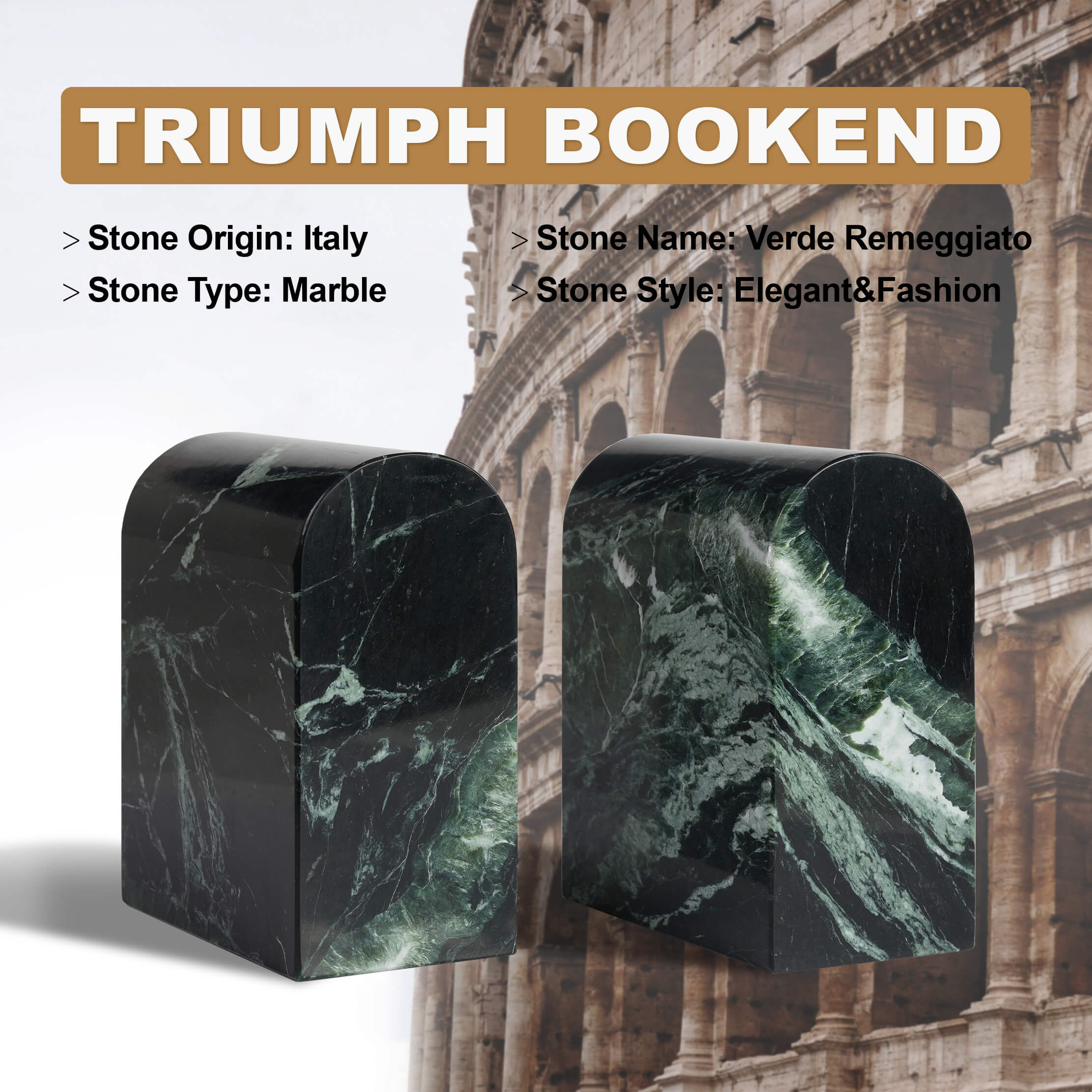 Koville-13lbs-Luxury-Marble-Bookends-Heavy-Duty-Book-Holders-Verde-Remeggiato