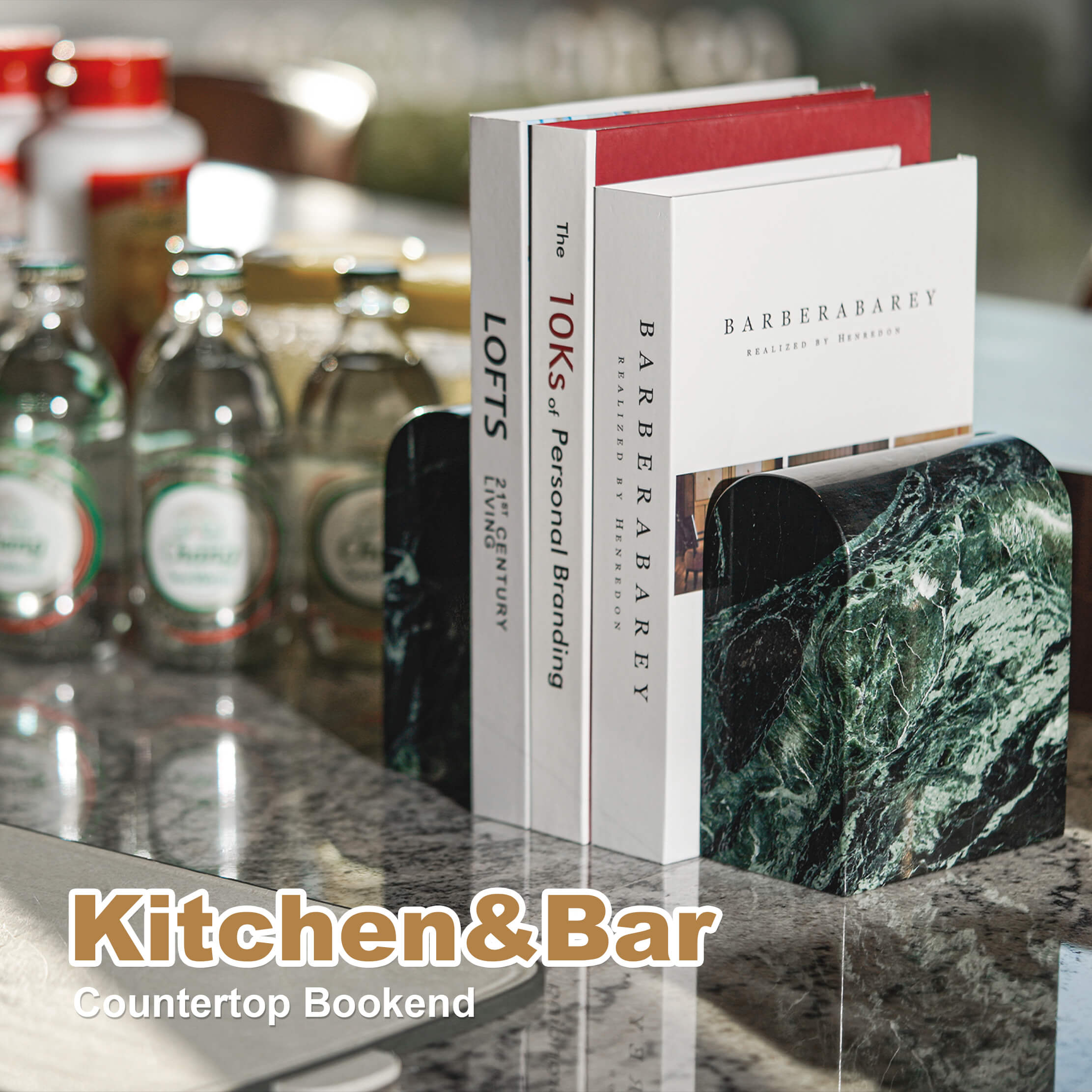 Koville-13lbs-Luxury-Marble-Bookends-Heavy-Duty-Book-Holders-Verde-Remeggiato