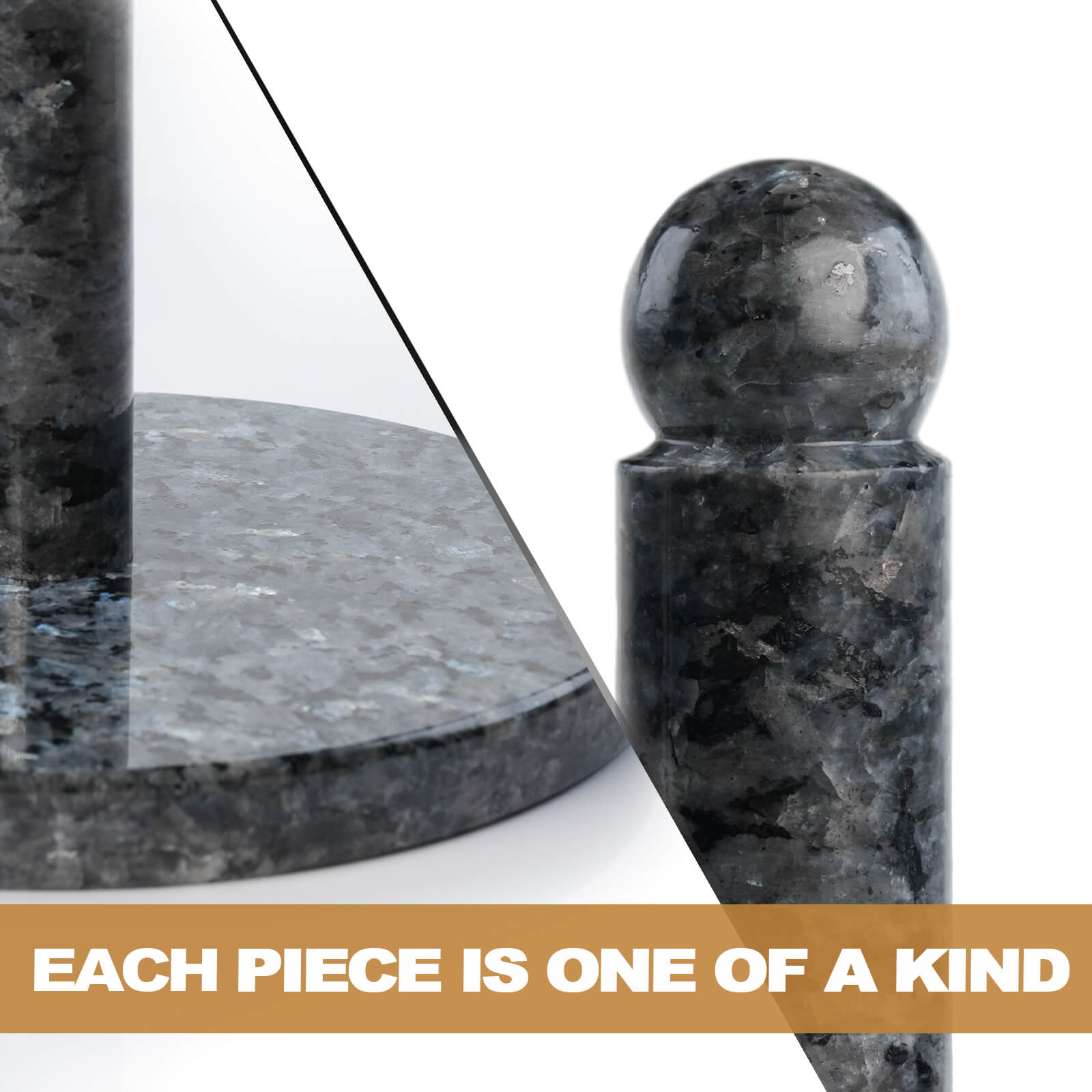 Koville-Luxury-Granite-Paper-Towel-Holder-Blue-Pearl-Kitchen-Rolls-Holder