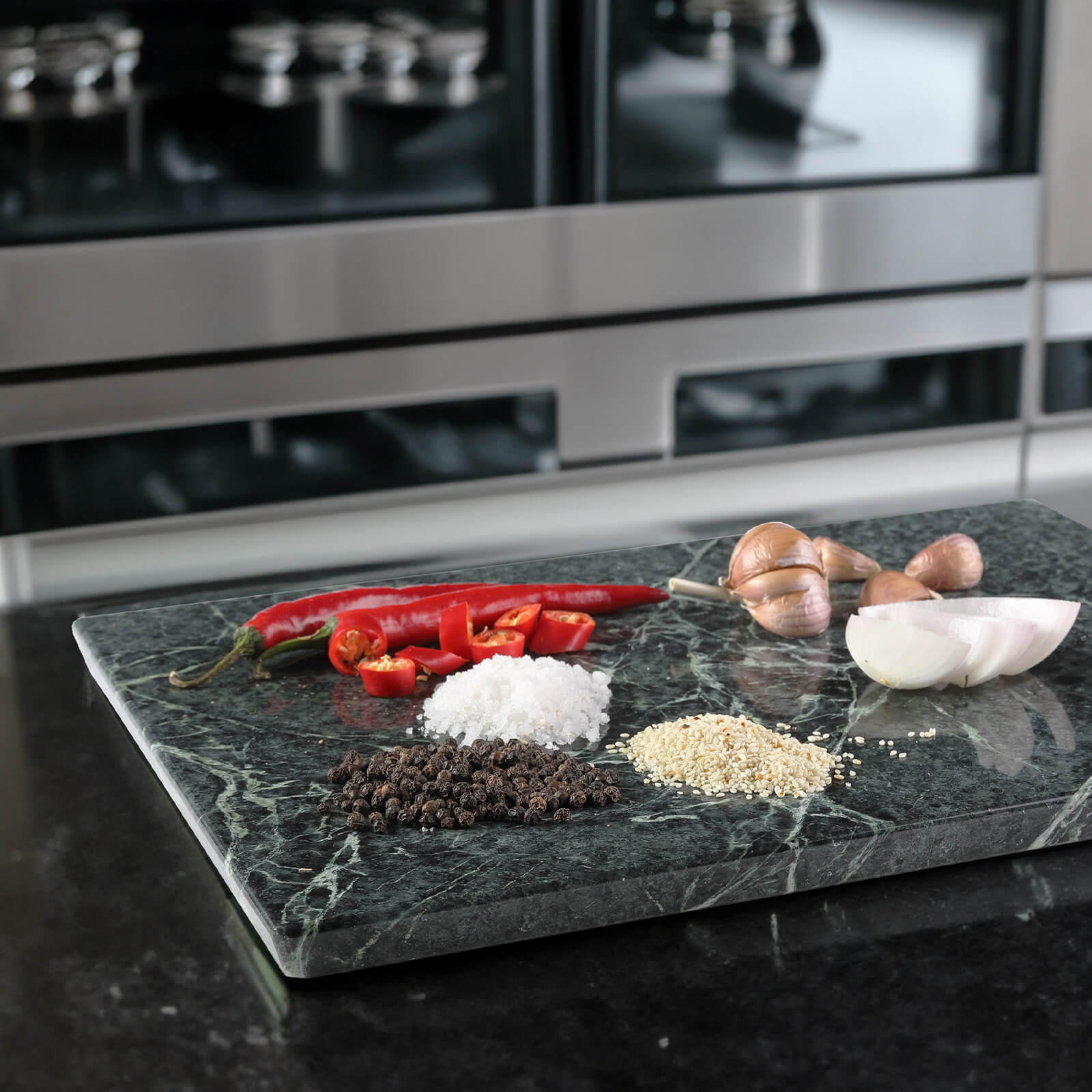 Koville-Luxury-Marble-Cutting-Board-16x12in-Indian-Green-Marble-Slab