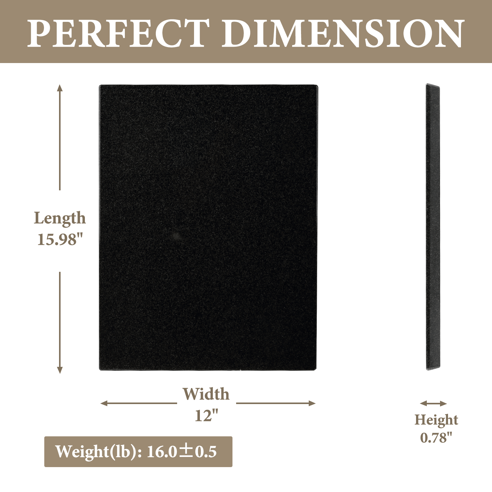 Koville-Luxury-Marble-Cutting-Board-16x12in-Zimbabwe-Black-Marble-Slab