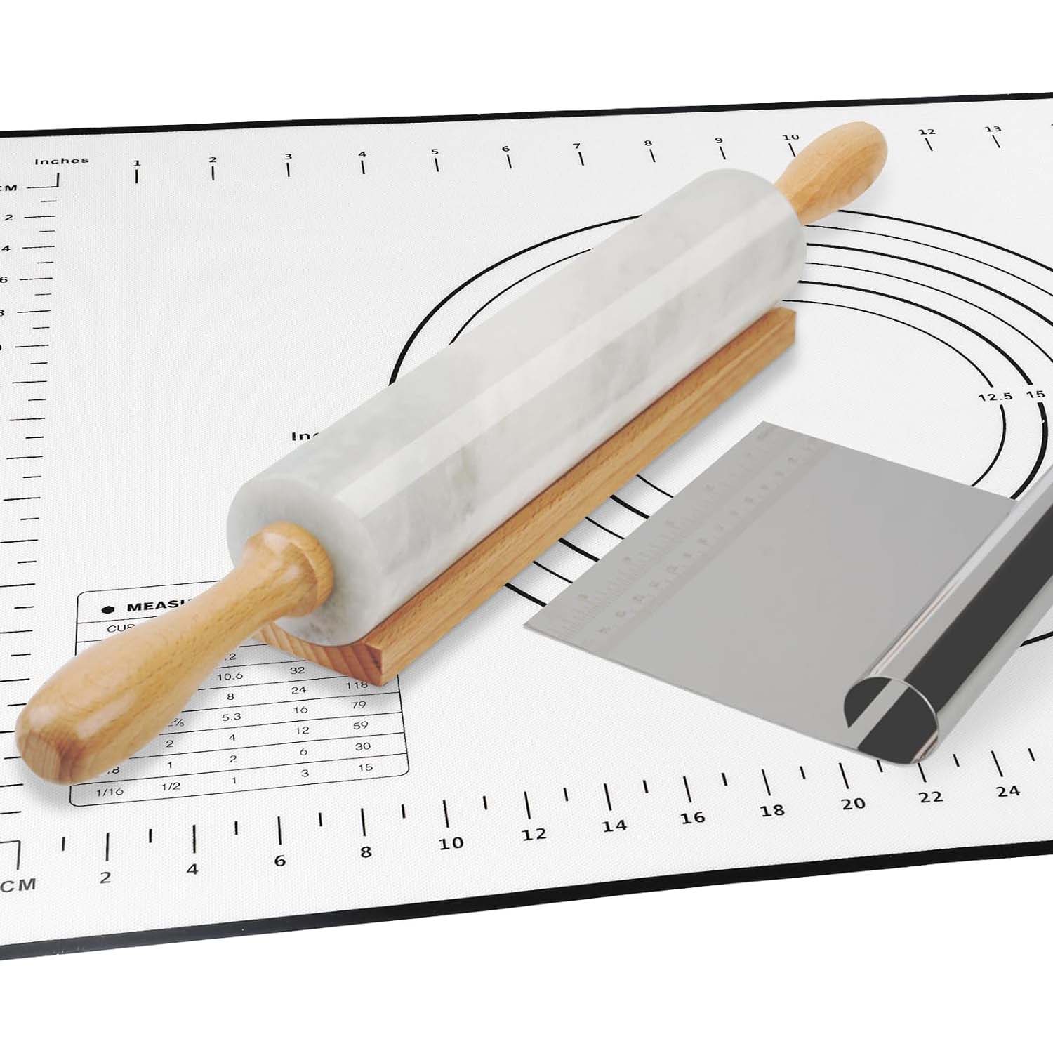 Koville-Luxury-Marble-Rolling-Pin-with-MatScraper-Namib-Fantasy