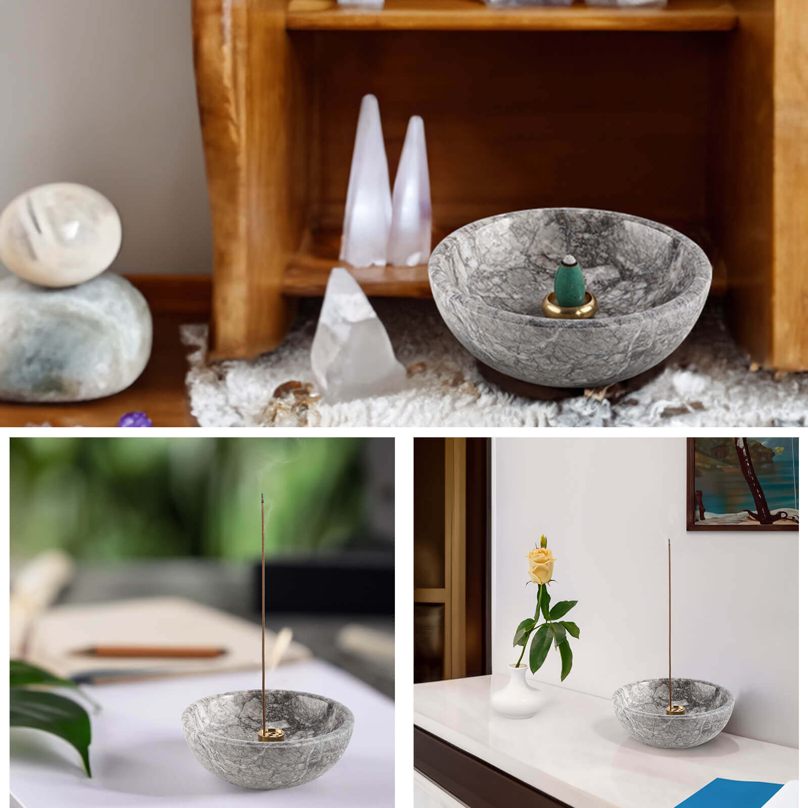 Koville-Marble-Incense-Holder-Elegant-Sturdy-Gris-Lido-Incense-Burner