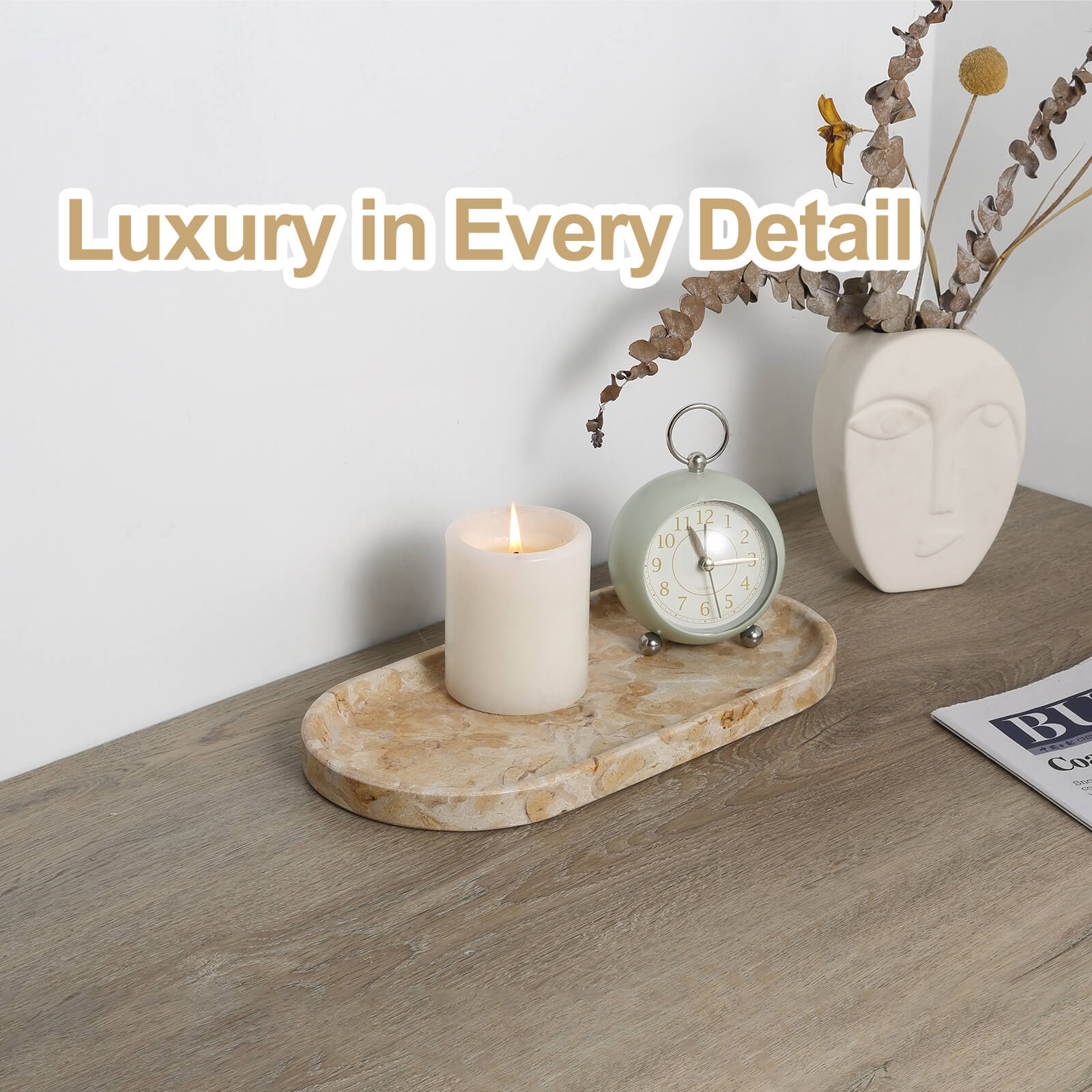 Koville-Oval-Vanity-Tray-12-Decorative-Organizer-Pearlly-Yellow