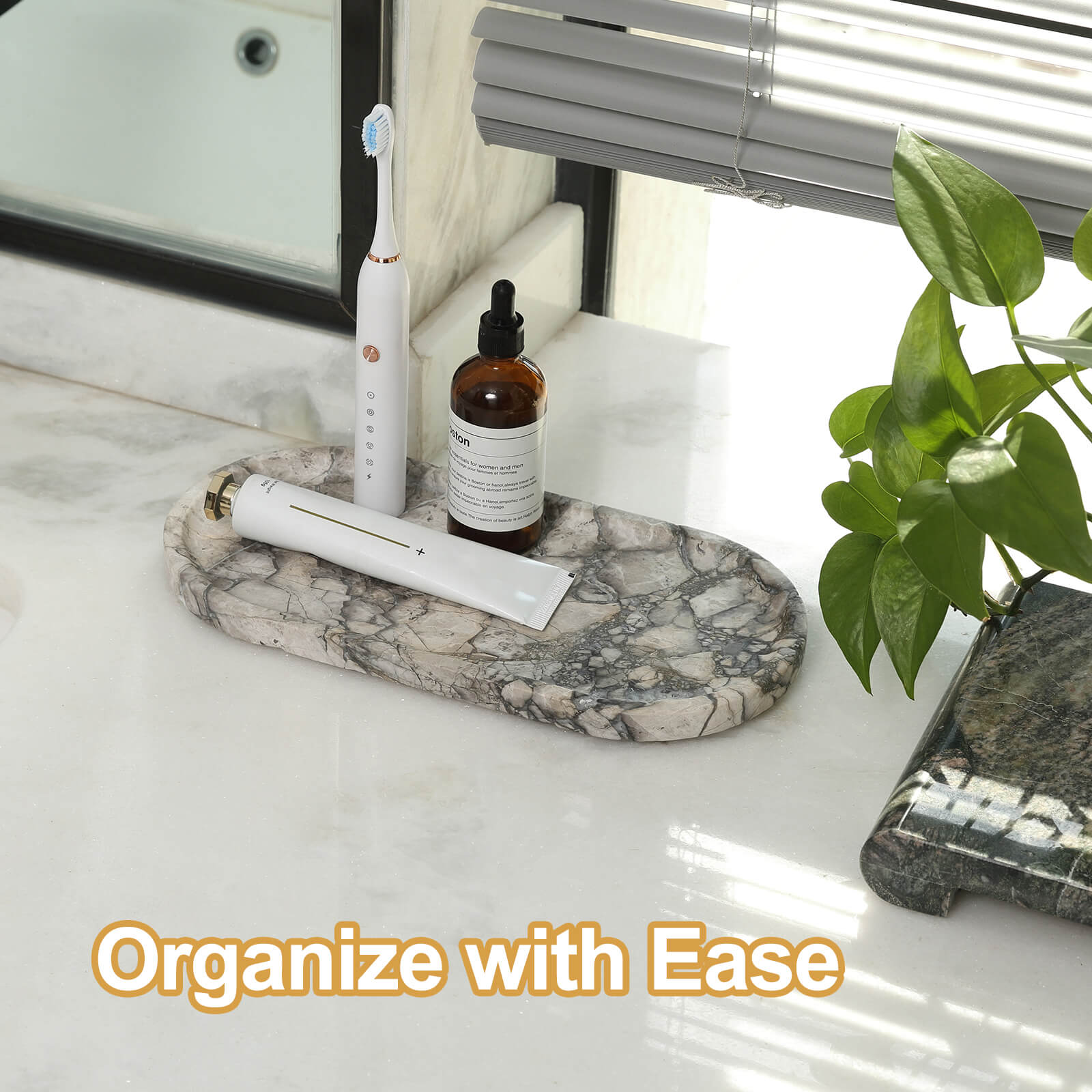 Koville-Oval-Vanity-Tray-12-Decorative-Organizer-Silver-Pearl