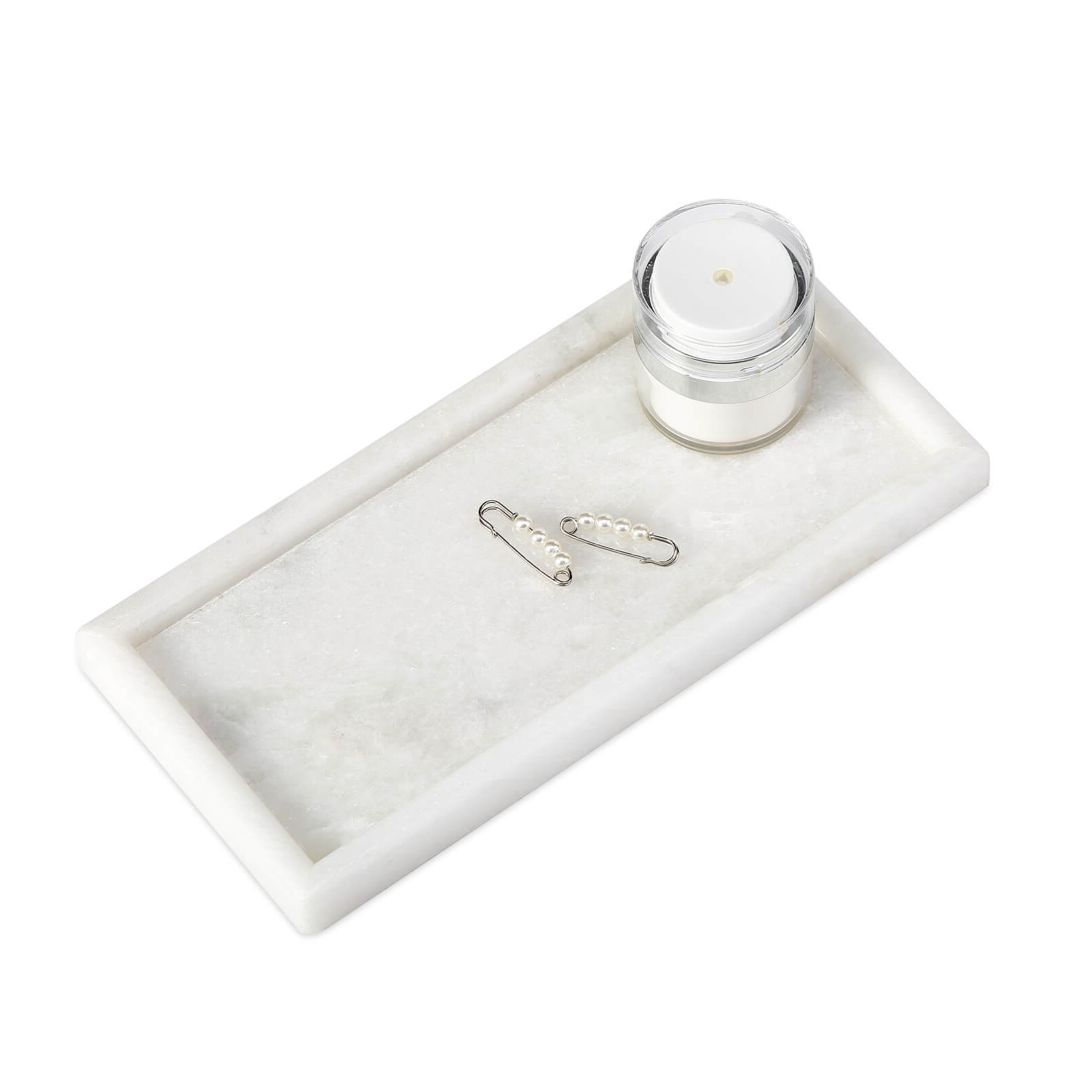 Koville-Rectangular-Marble-Tray-Namib-Fantasy-10x5-Decor-for-Bathroom