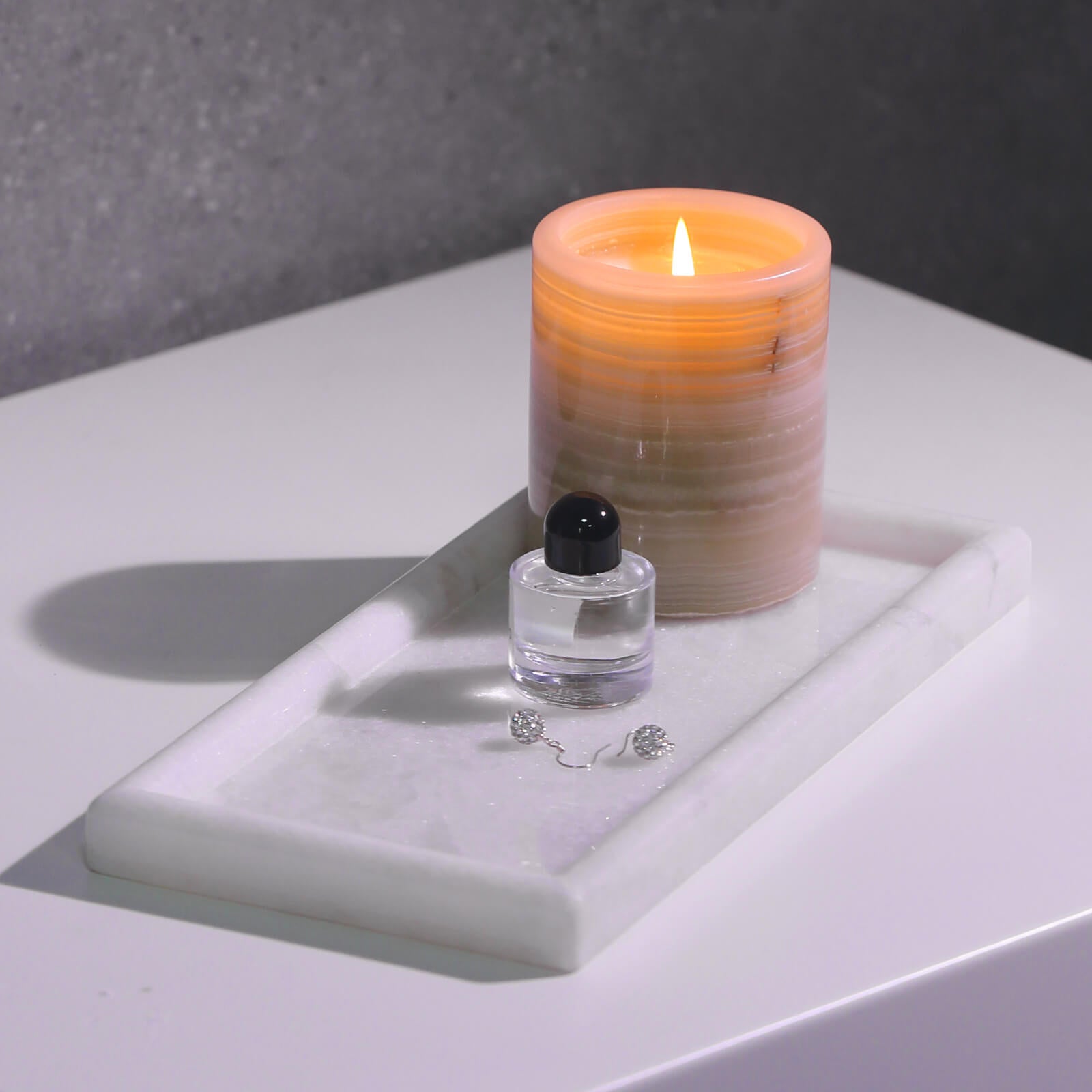 Koville-Rectangular-Marble-Tray-Namib-Fantasy-10x5-Decor-for-Bathroom