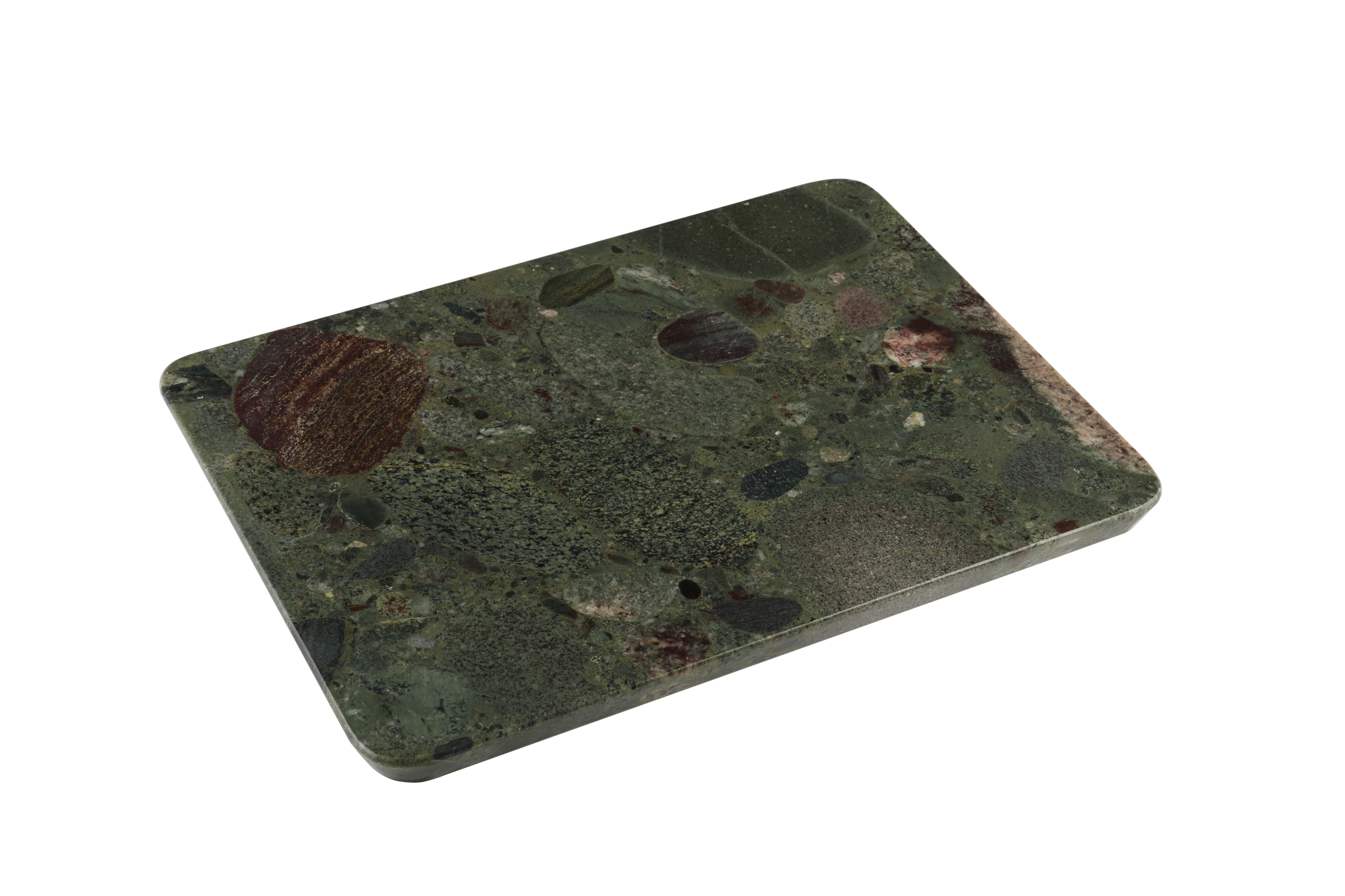 Koville Natural Granite Rectangle Pastry Board-Twister Green