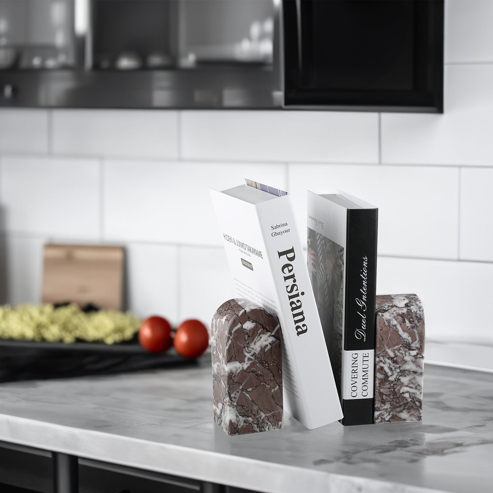 Triumphal Arch Bookends Medium - Marble (Rainforest River)