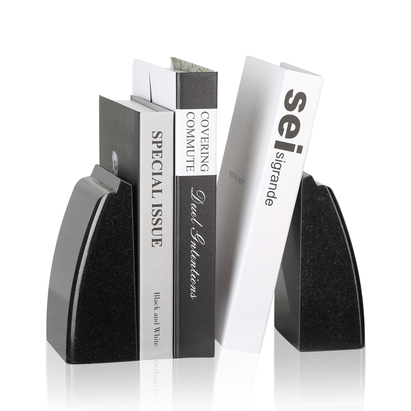 Sailboat Bookends - Granite (Zimbabwe Black)