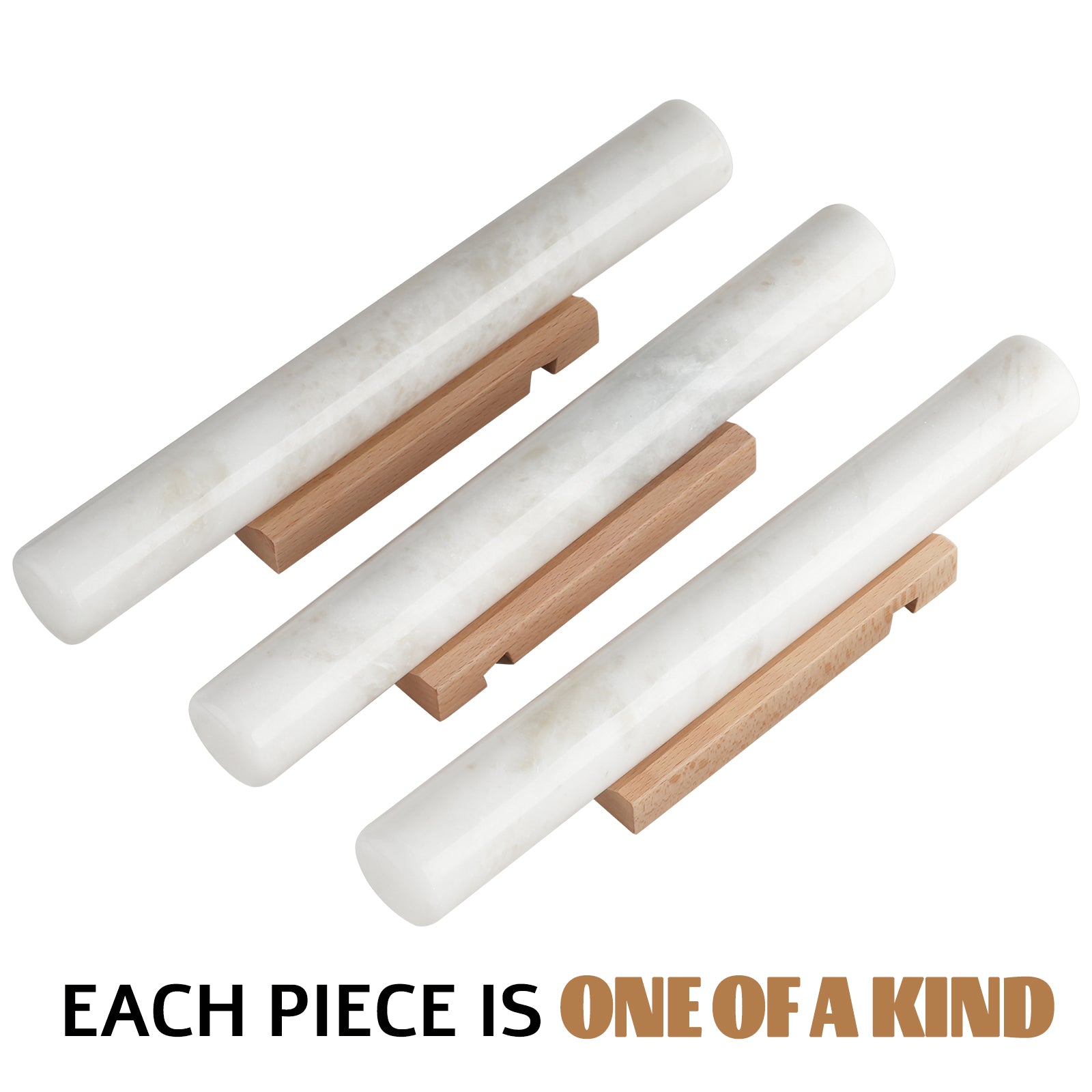 Rolling Pin with Wooden Base Holder - Namib Fantasy