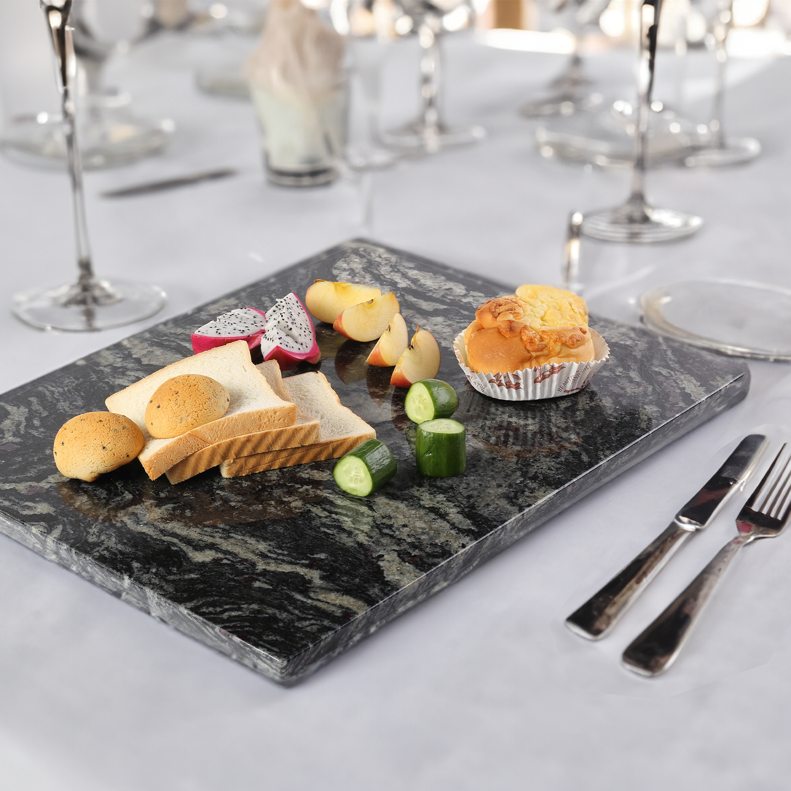 Rectangle Pastry Board - Blue Fantasy