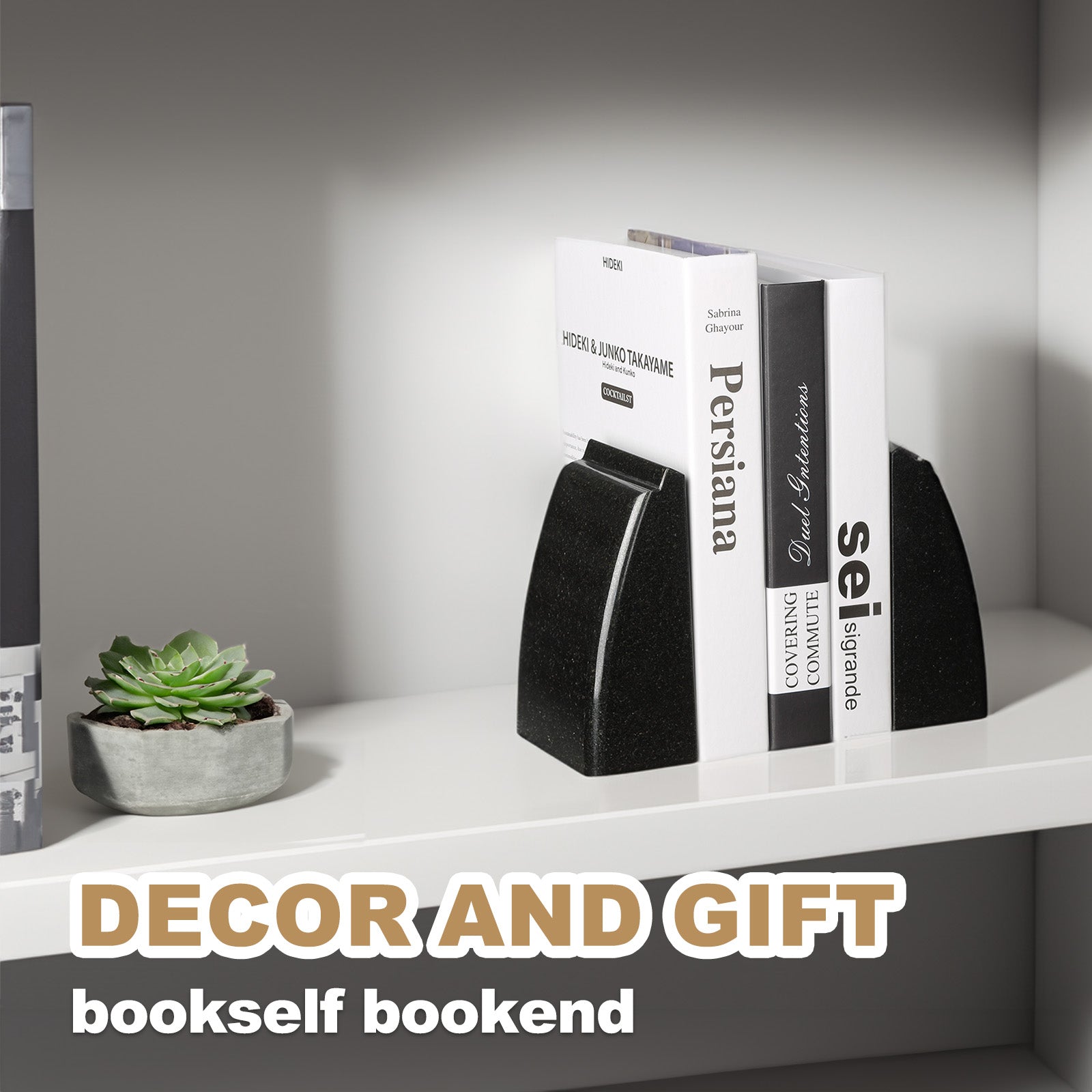 Sailboat Bookends - Granite (Zimbabwe Black)