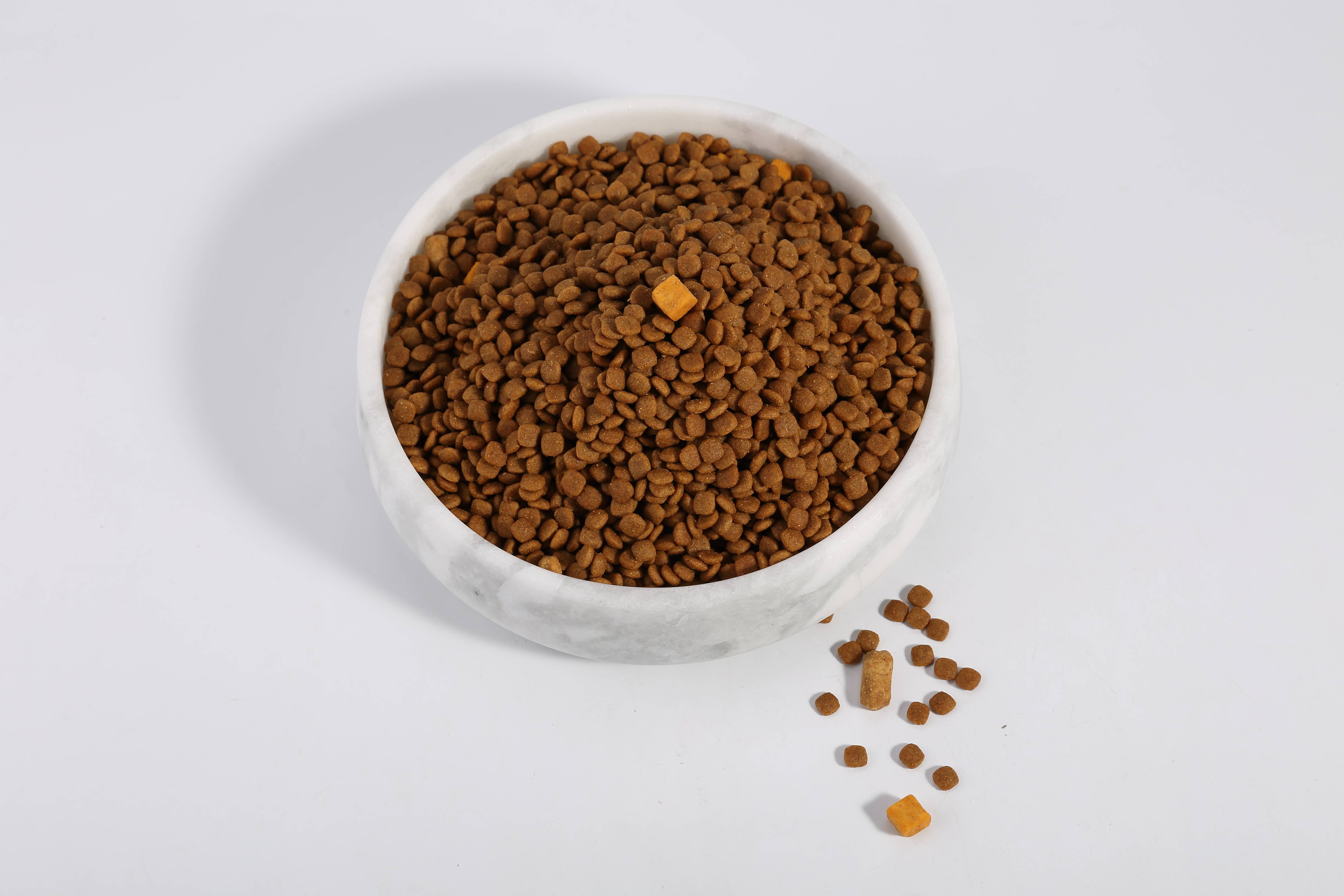 Koville Natural Marble Pet Bowl,9.36 inch-Namib Fantasy