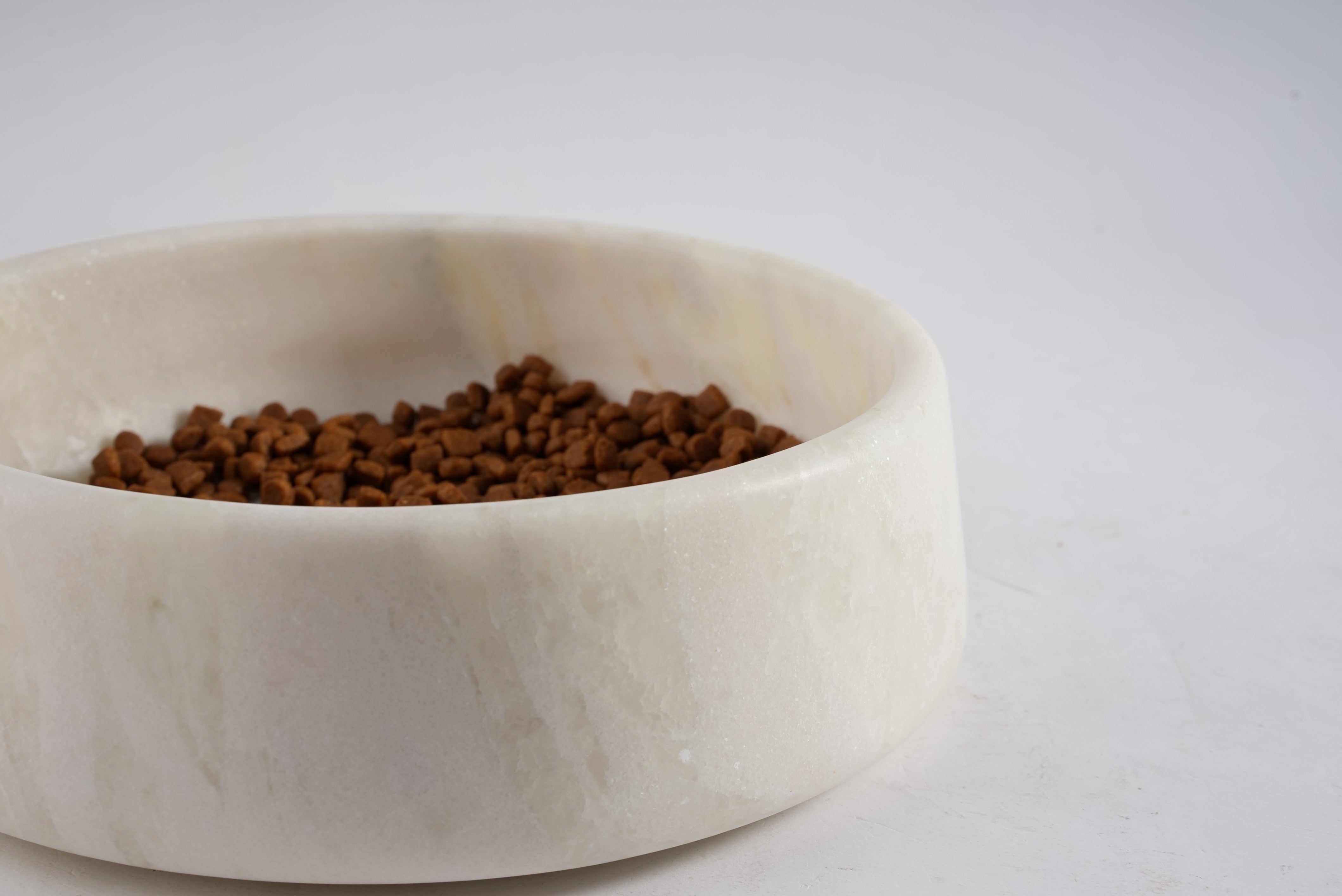 Koville Natural Marble Pet Bowl,9.36 inch-Namib Fantasy