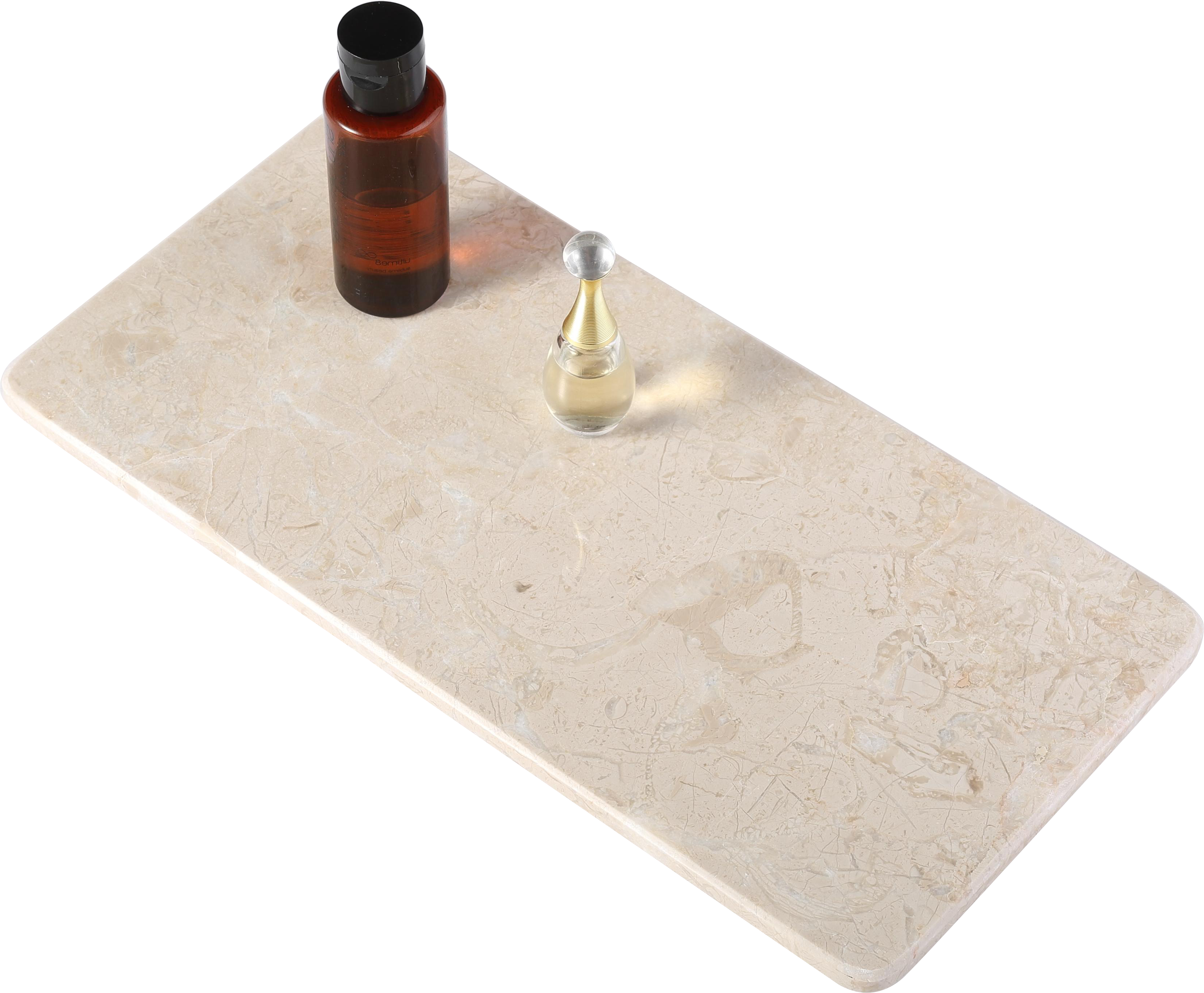 Rectangular Plate 2 Pcs - Marble (Crema Beige)