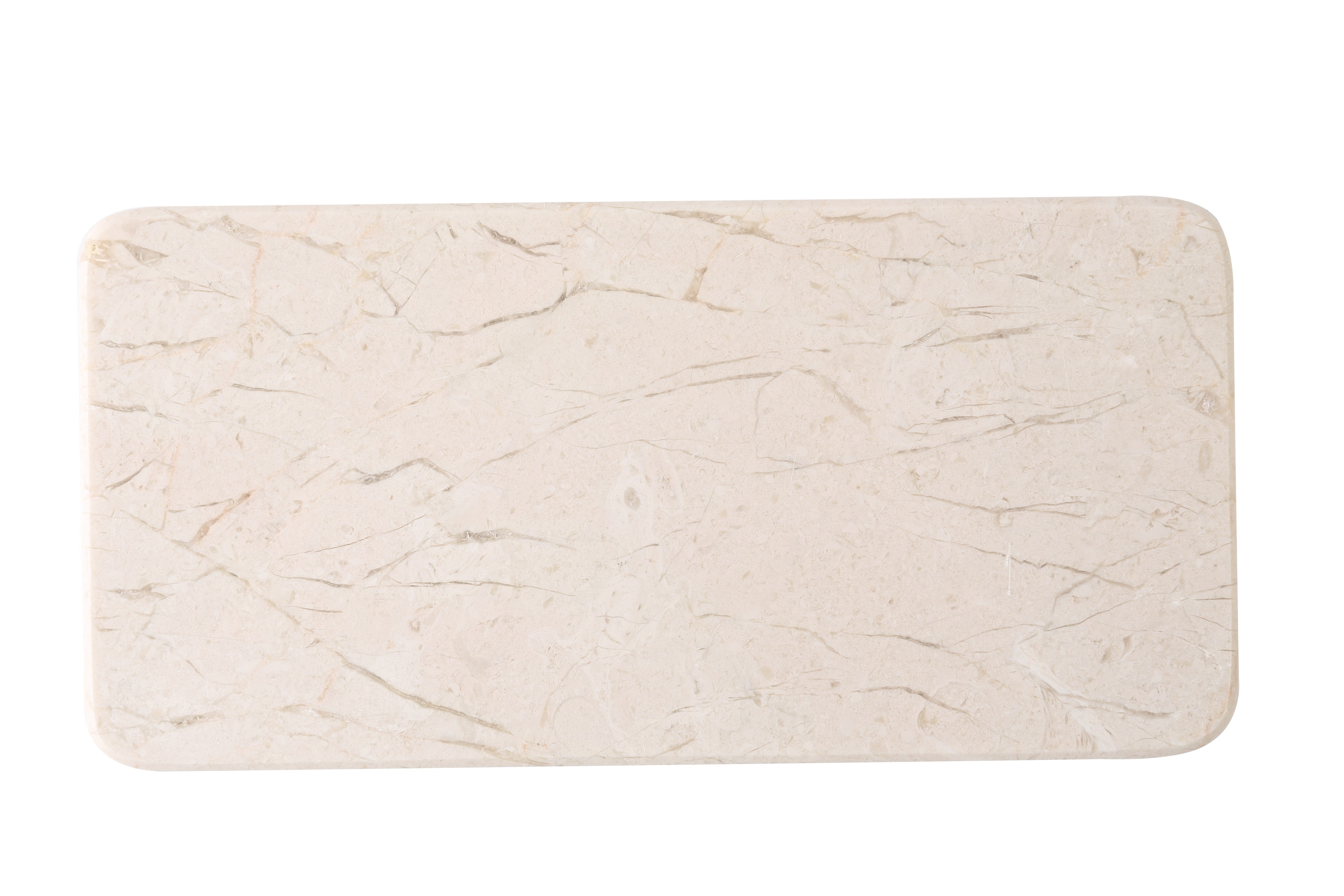 Rectangular Plate 2 Pcs - Marble (Crema Beige)
