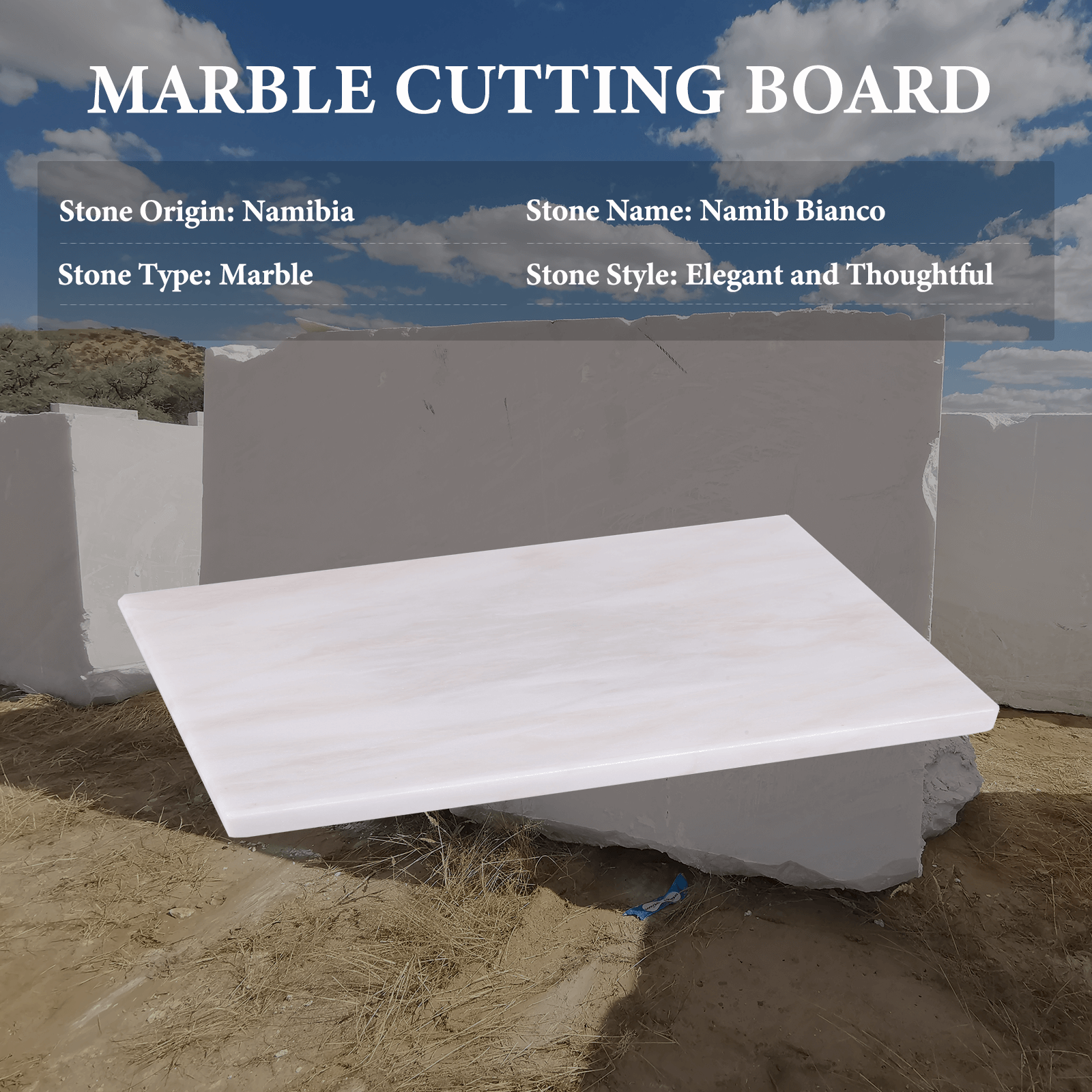 Koville-Luxury-Marble-Cutting-Board-16x12in-Namib-Bianco-Marble-Slab
