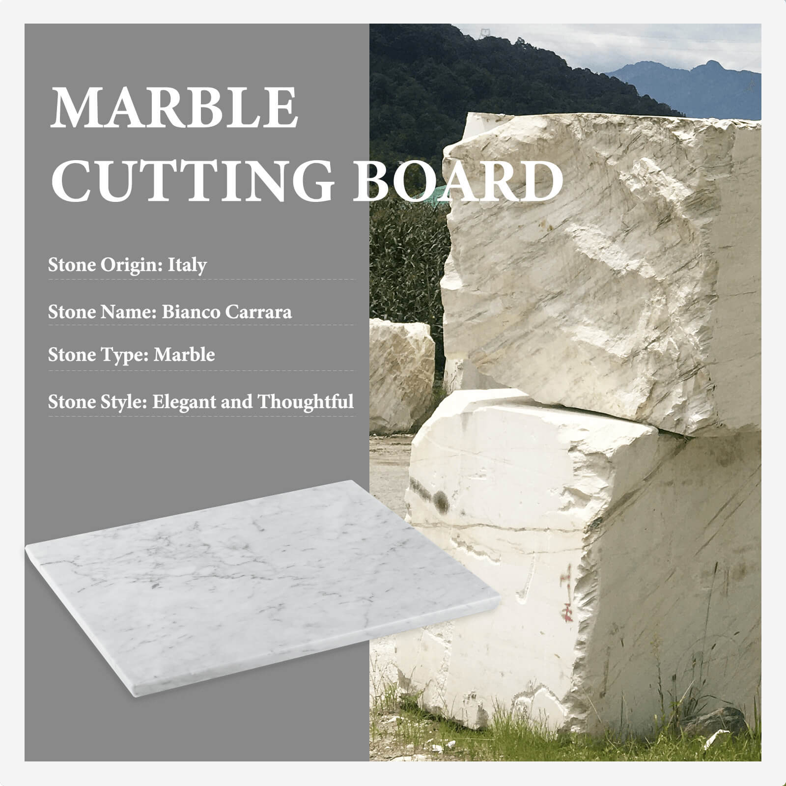Koville-Luxury-Marble-Cutting-Board-16x20in-Bianco-Carrara-Marble-Slab